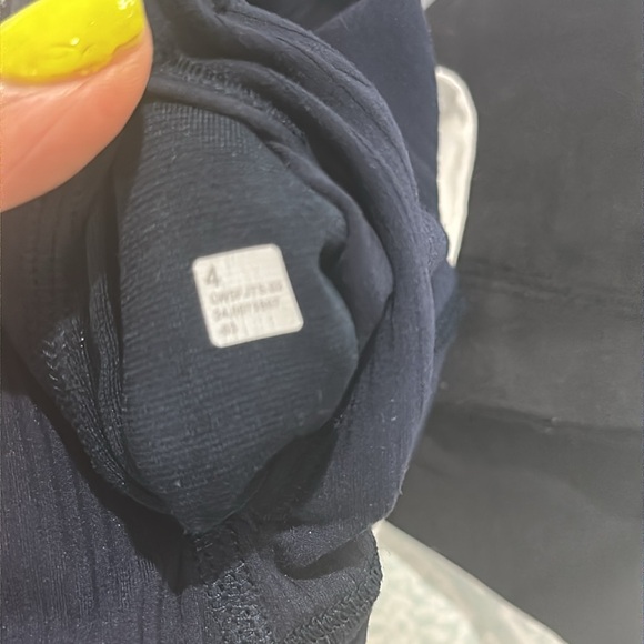 Lululemon ribbed navy align pant  25” NWOT - Picture 4 of 7